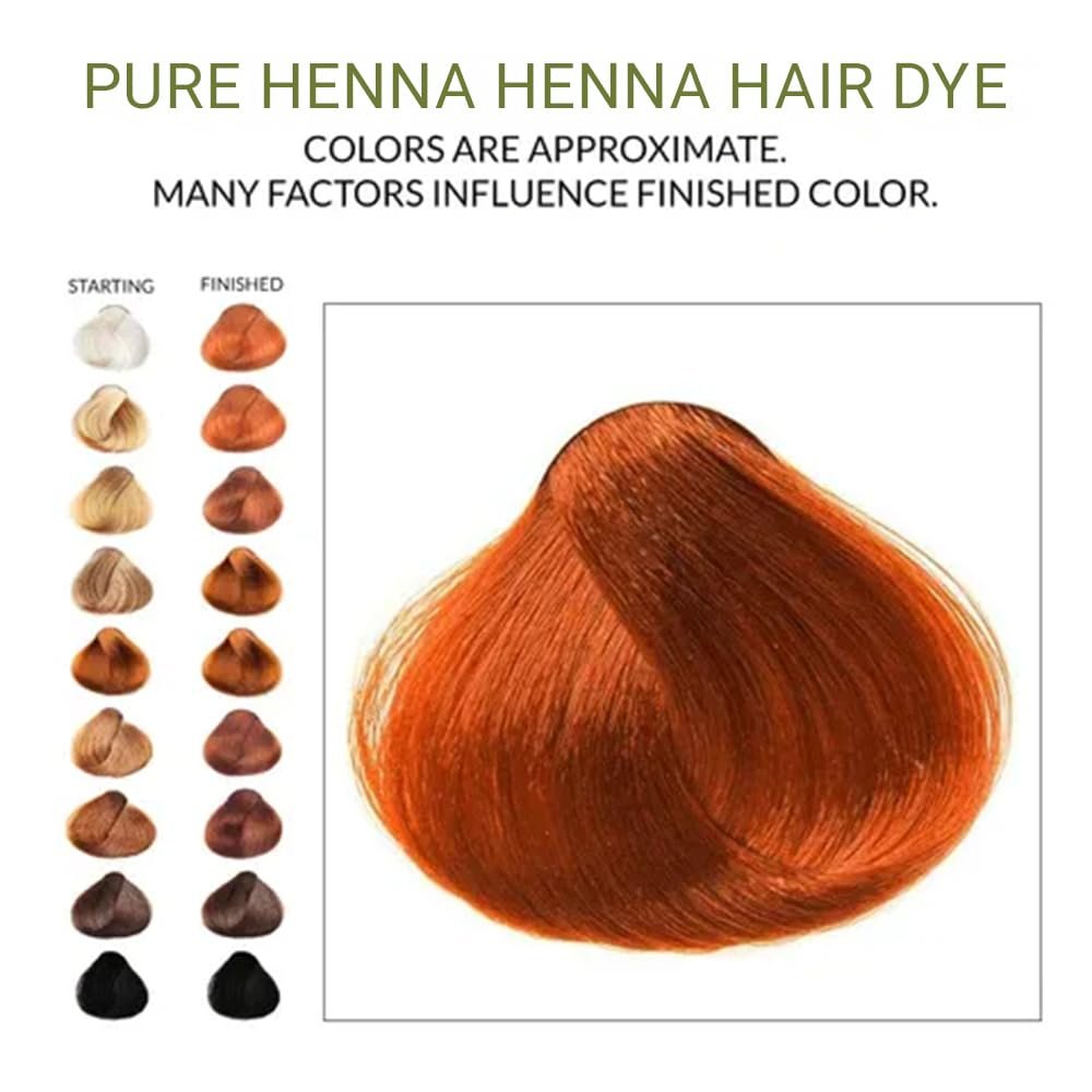 100 Grams - 100% Pure Henna Powder For Hair Dye - Red Henna Hair Color - photo 2