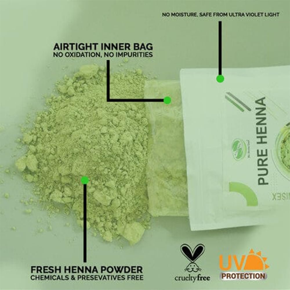 100 Grams - 100% Pure Henna Powder For Hair Dye - Red Henna Hair Color - photo 3