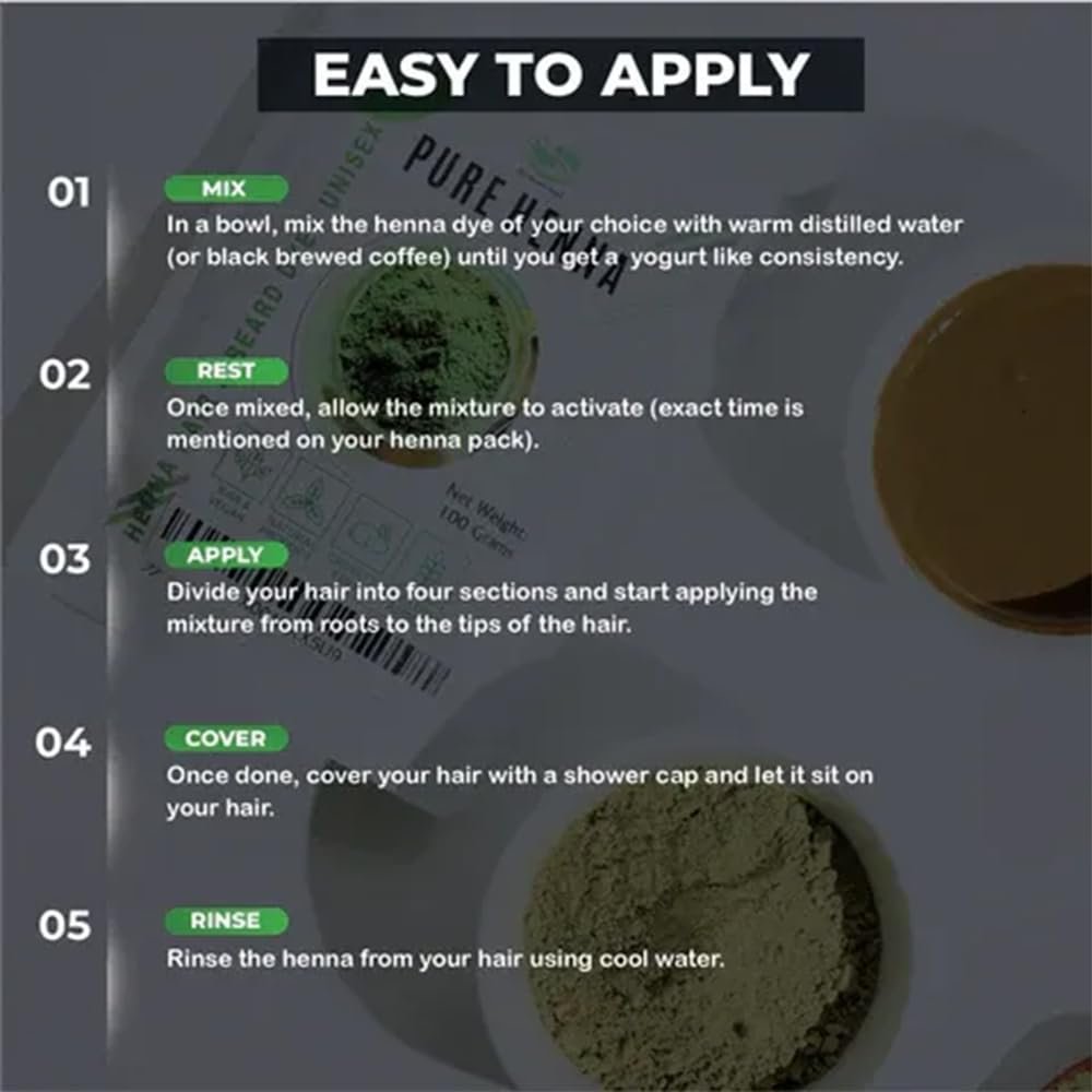 100 Grams - 100% Pure Henna Powder For Hair Dye - Red Henna Hair Color - photo 4