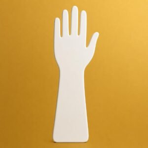 Acrylic Henna Practice Hand (White) - photo 1