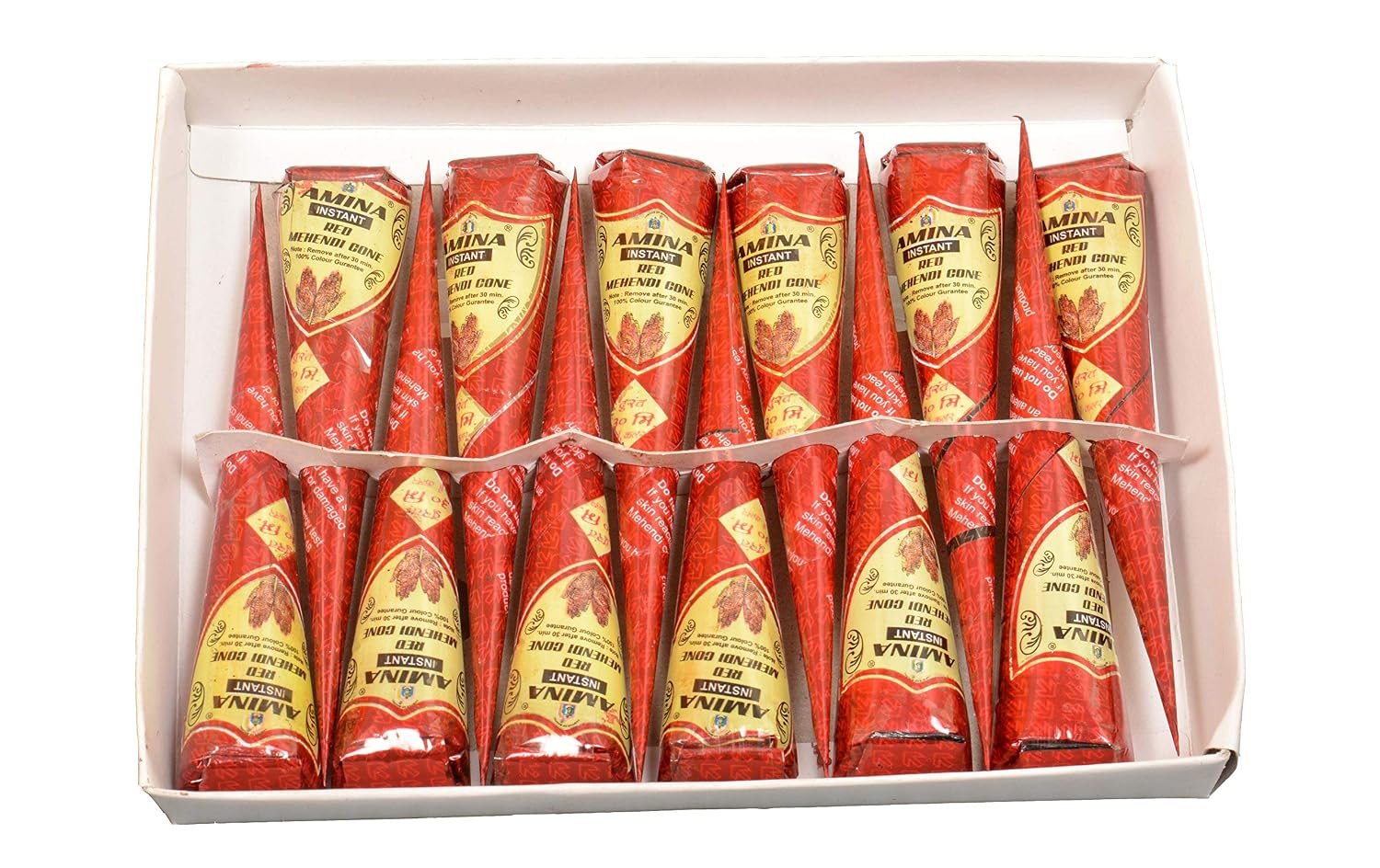 Amina Henna Instant Tatto Red Outline Mehndi / No Chemicals Dyes - photo 1