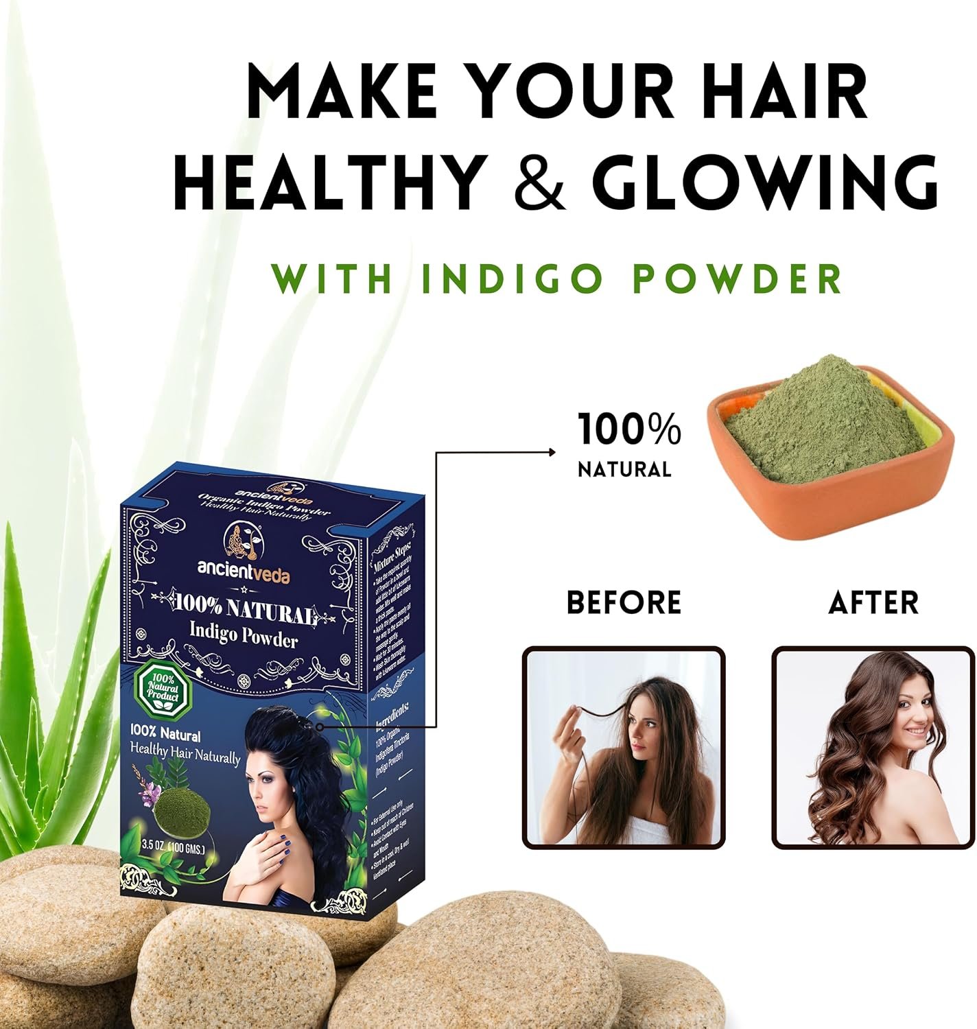 ANCIENT VEDA Natural Hair Powders | Non-GMO & Gluten Free - photo 6