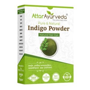 Attar Ayurveda Indigo Powder for Black Hair Damage Repair, Nourishing, Deep Hydration - photo 1