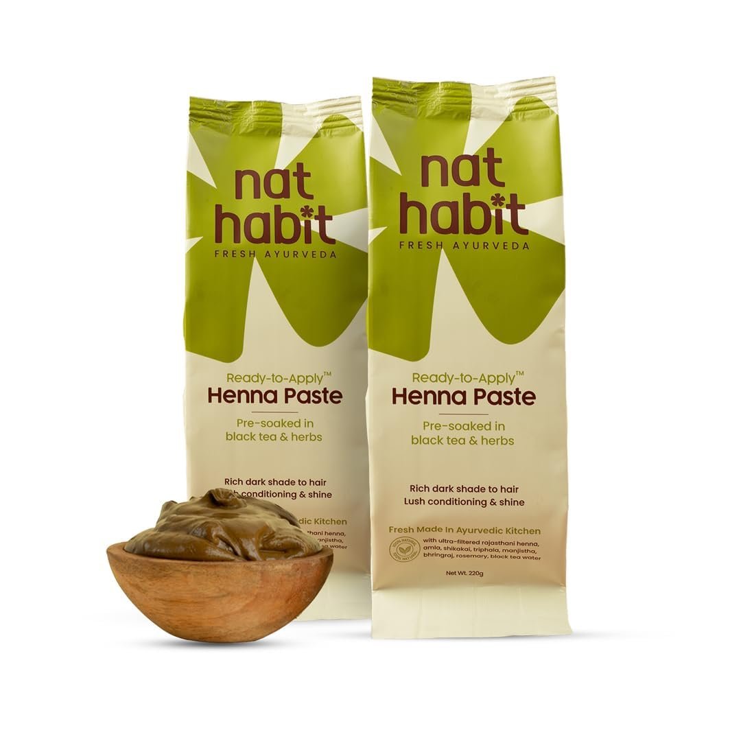 Bare Elixir Henna Paste | Pre-Soaked in Black Tea & 12+ Ayurvedic Herbs - photo 1