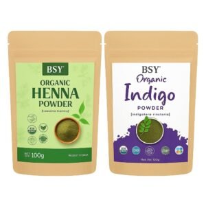 BSY Organic Henna and Indigo Powder Combo for Hair - photo 1