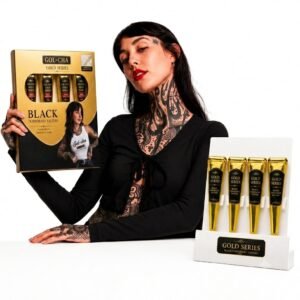 Gold Series Black Temporary Tattoo Cones, Pack of 4 - photo 1