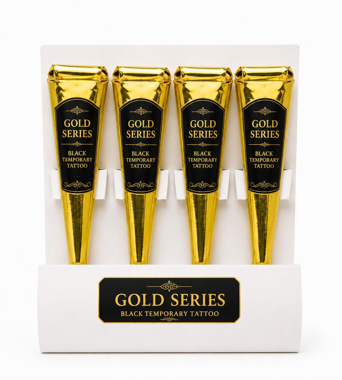 Gold Series Black Temporary Tattoo Cones, Pack of 4 - photo 8