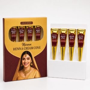 Golecha Gold Henna Cones Maroon, Pack of 4 - photo 1
