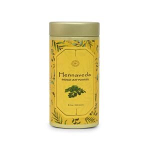 Hennaveda Indigo Powder with Brush, Hand Gloves and Shower Cap - photo 1