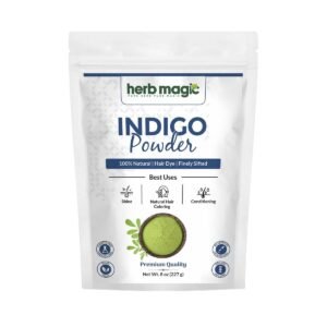 Herb Magic Indigo Powder for Hair, Natural Black Dye, Indigofera, 8 - photo 1