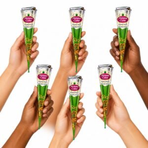 Jasmine Ready-to-Use Mehndi Henna Cones, Pack of 12 - photo 1