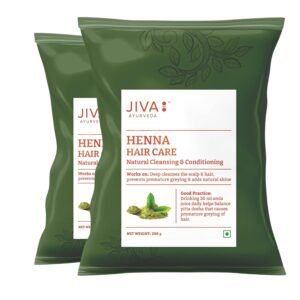 Jiva Henna Hair Care Powder 200 gm - Pack of 2 (400gm) | Pure & Natural - photo 1