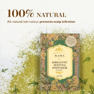 Kama Ayurveda Organic Henna Powder, 100g - Brown (Pack of 2) - photo 1