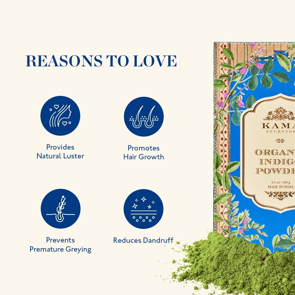 Kama Ayurveda Organic Indigo Powder, 100g - photo 4
