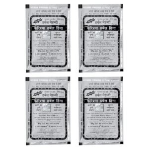 Karishma Harble Heena Mendhi for All Type Hair Pack of 4 (BLACK)(50 * 4 each) - photo 1