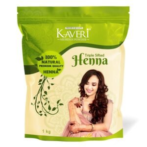 Kaveri Triple Sifted Henna Mehendi Powder Made From Natural Organic Henna Leave for Hairs Hands - photo 1