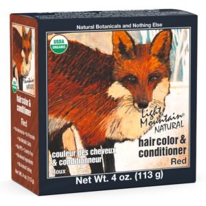 Light Mountain Henna Hair Color & Conditioner – Red Hair Dye - photo 1