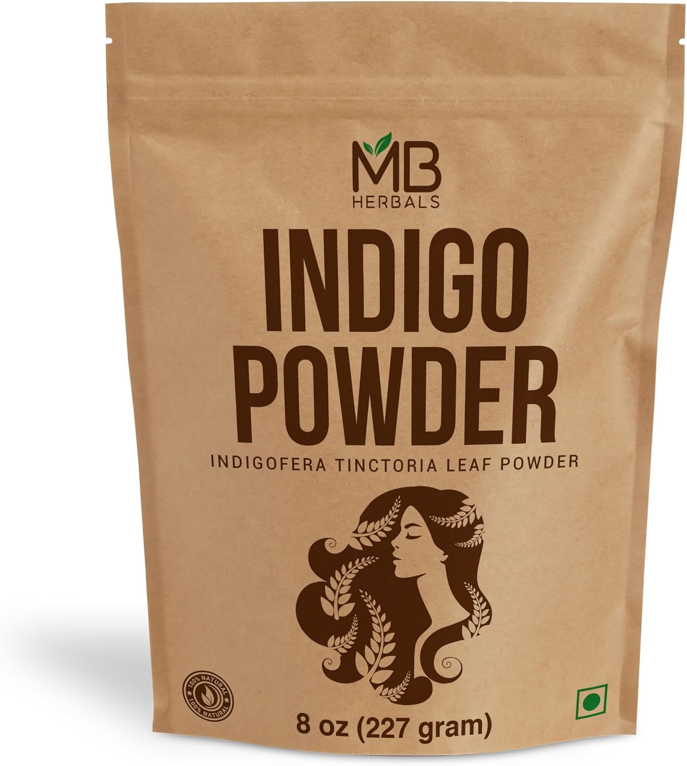 MB Herbals Indigo Powder 8 oz / 227 Gram (0.5 LB) - photo 1