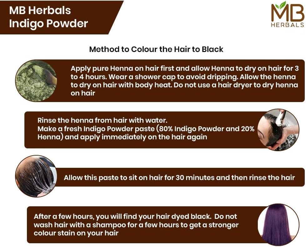 MB Herbals Indigo Powder 8 oz / 227 Gram (0.5 LB) - photo 3