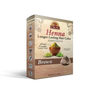 OKAY Pure Naturals Henna Hair Color Brown 2oz – Natural Herbal Hair Dye for Gray Coverage - photo 1