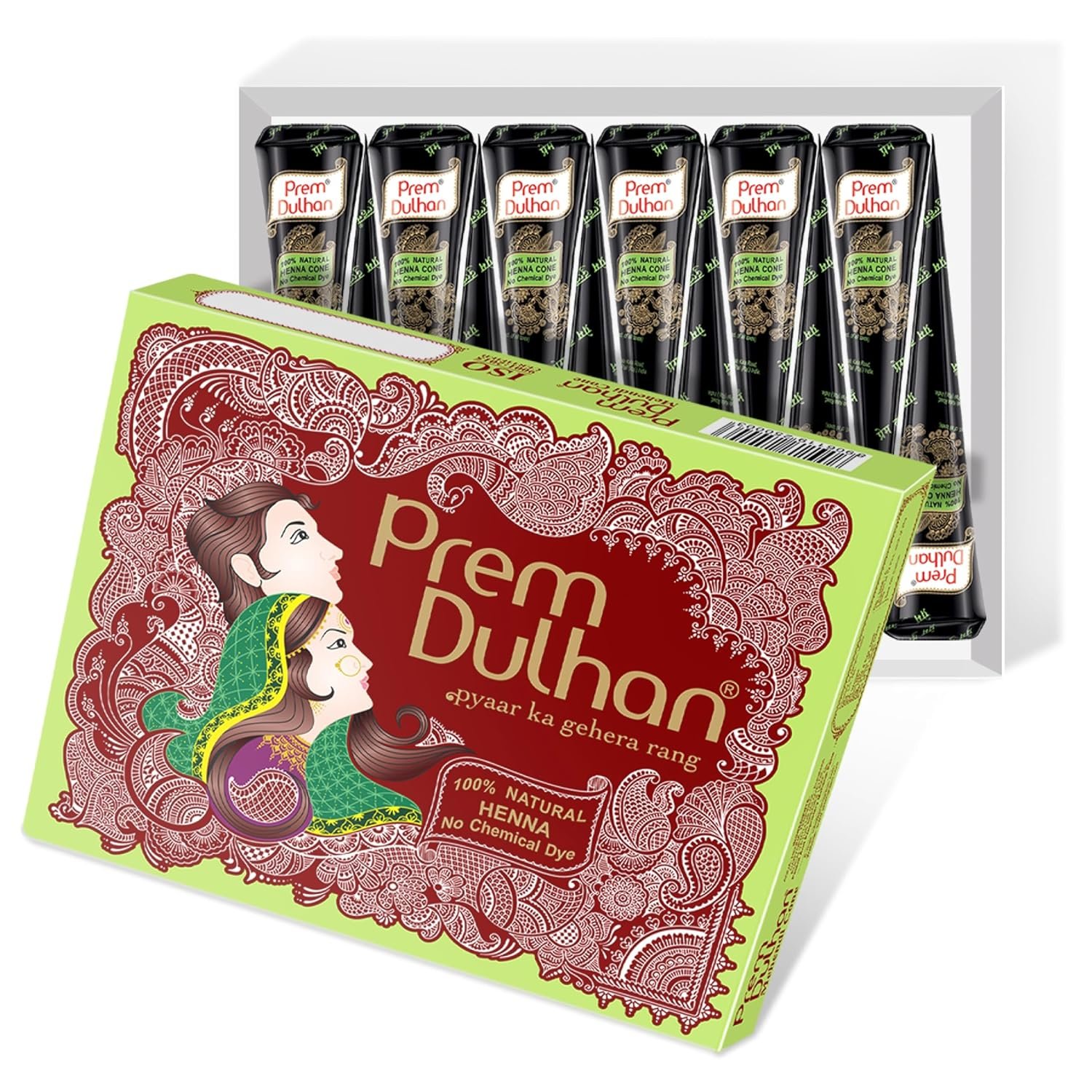 Prem Dulhan Hand Designing | Without Chemical | Long Lasting | For Men Women | Of 12 Pieces - photo 2