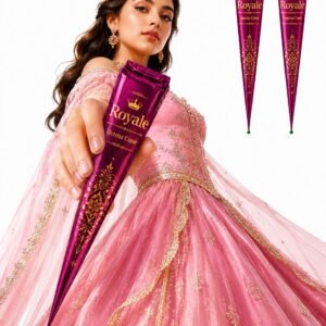 Royal Ready-to-Use Mehndi Henna Cones, Pack of 3 - photo 1