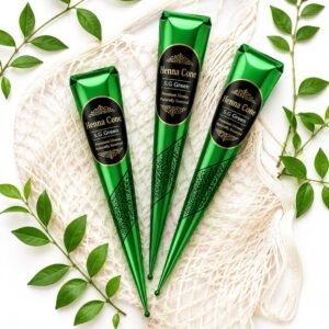 SGGreen Ready-to-Use Mehndi Henna Cones, Pack of 3 - photo 1