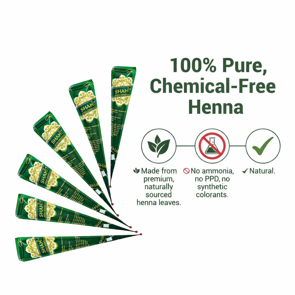 Shahi Natural Ready to Use Henna Paste Hair Color Hair Dye Cones Reddish Brown Color 1 Pack - photo 4