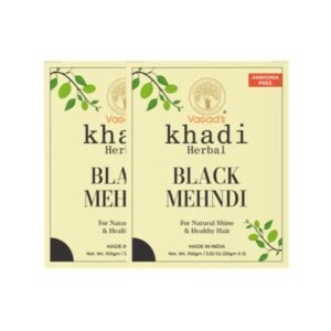 Vagad's Khadi Herbal Gramodaya Pure Natural Black Mehndi For Hair With Goodness of Neem For Lon - photo 1