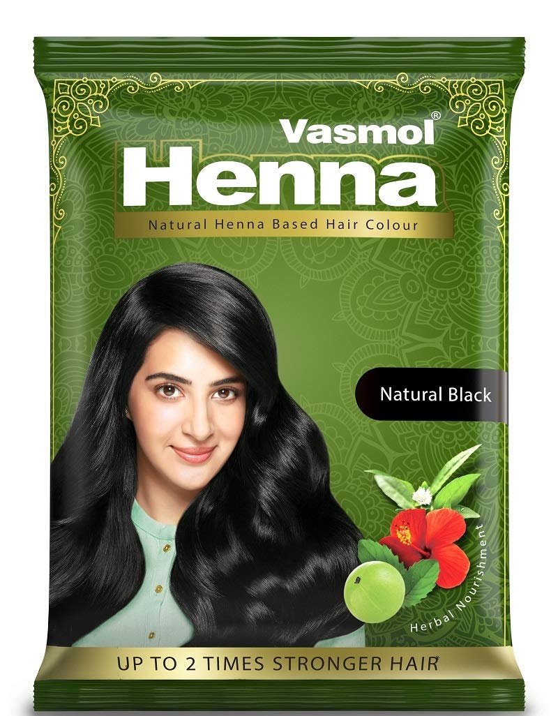 Vasmol Natural Henna Based Hair Colour, 10 gm ( Natural Black) - photo 1