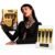 Gold Series Black Temporary Tattoo Cones, Pack of 4 – Fake Tattoo Body Art Cones, Semi-Permanent Look in 15-25 Minutes
