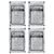Karishma Harble Heena Mendhi for All Type Hair Pack of 4 (BLACK)(50 * 4 each)
