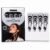 Silver Series Black Temporary Tattoo Cones, Pack of 4 – Fake Tattoo Body Art Cones, Semi-Permanent Look in 15-25 Minutes